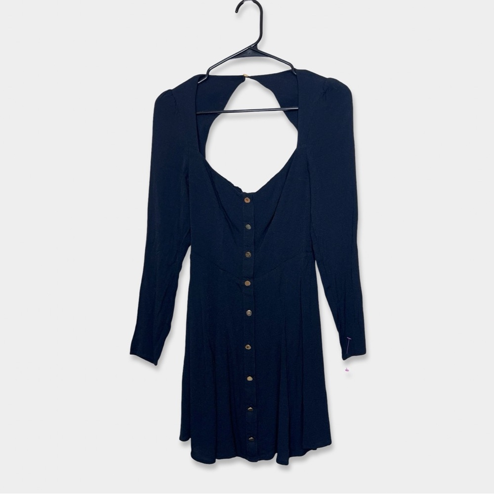 REFORMATION Indira Mini Dress Size 4 Black Color GUC